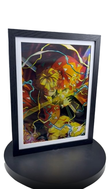 Demon Slayer 3D Lenticular Motion Poster – Nezuko, Tanjirou & Zenitsu