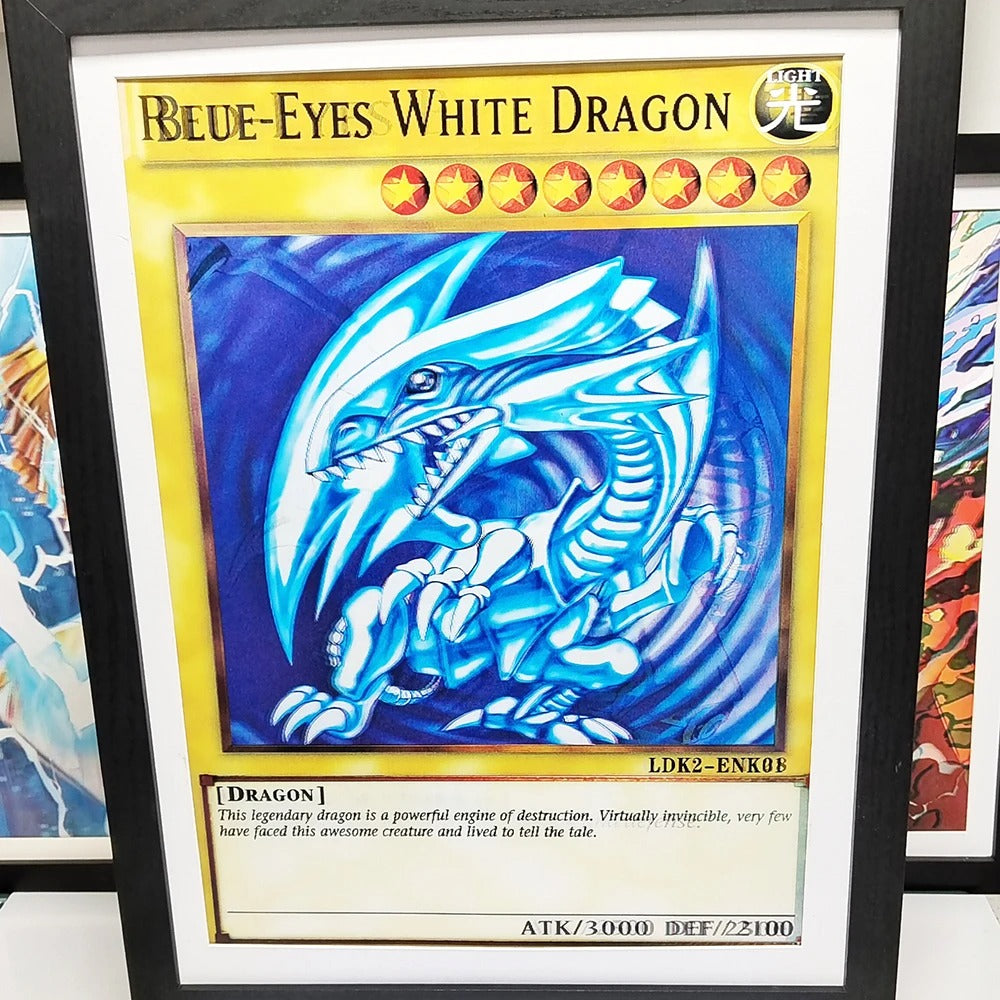 3D Lenticular Yu-Gi-Oh! Poster – Blue-Eyes White Dragon / Red-Eyes Black Dragon / Dark Magician.