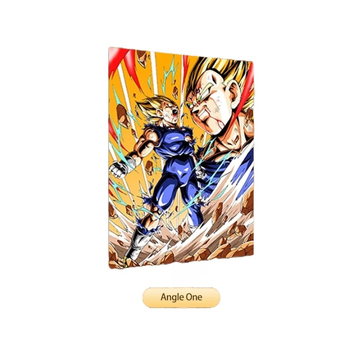 Dragon Ball Z 3D Lenticular Poster – Goku, Vegeta & Gohan Flip Art (No Frame)