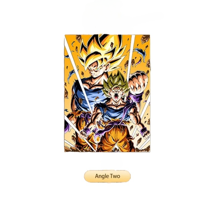 Dragon Ball Z 3D Lenticular Poster – Goku, Vegeta & Gohan Flip Art (No Frame)