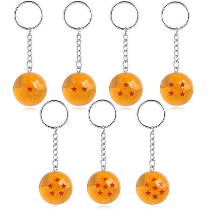 Dragon Ball Series 1–7 Star Keychain Set