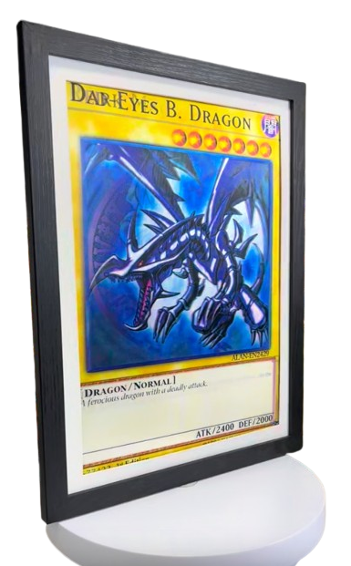 3D Lenticular Yu-Gi-Oh! Poster – Blue-Eyes White Dragon / Red-Eyes Black Dragon / Dark Magician.