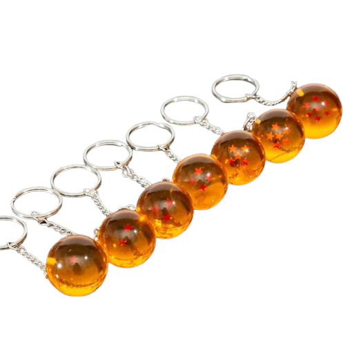 Dragon Ball Series 1–7 Star Keychain Set