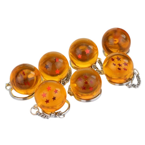 Dragon Ball Series 1–7 Star Keychain Set